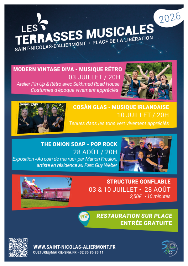 Les Terrasses Musicales font leur retour à Saint-Nicolas-d’Aliermont